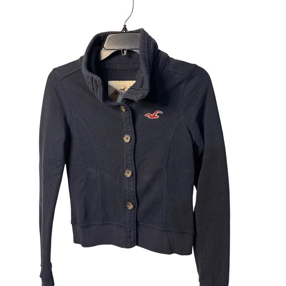 Vintage Hollister Small Ladies Y2K Sweater Collar Bella Swan Style Seagull Logo - Picture 6 of 6